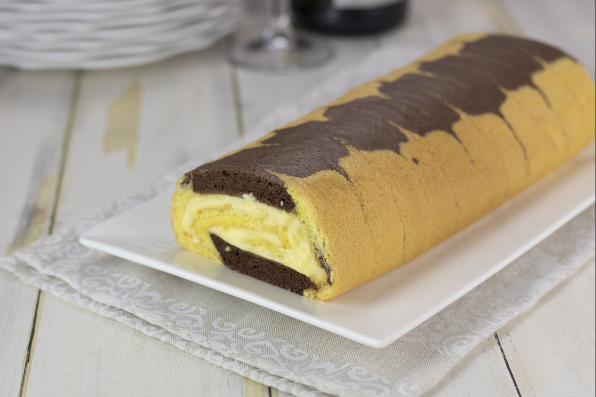 Rouleau bicolore à la zabaglione