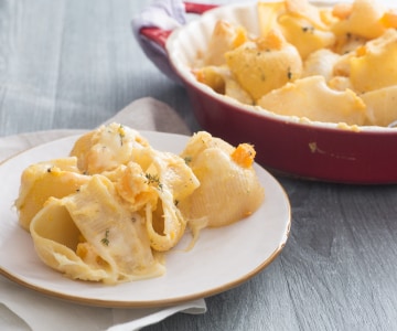 Lumaconi avec potiron et caciocavallo