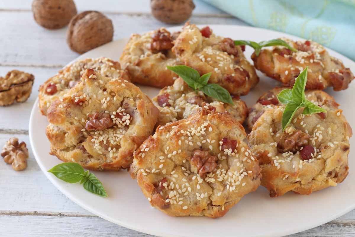 Choux rustiques avec lardons et noix
