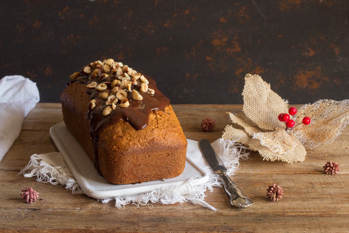 Cake aux noisettes et gingembre