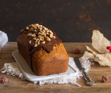 Cake aux noisettes et gingembre