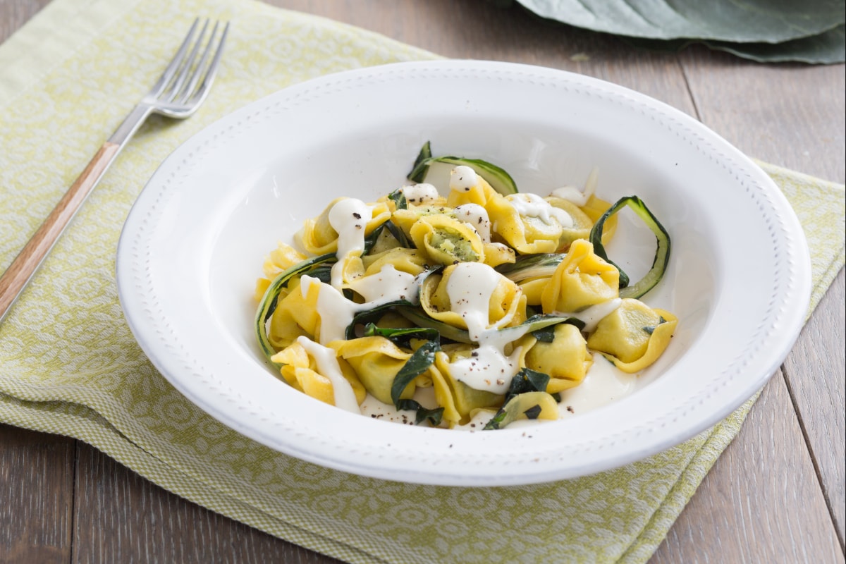 Tortelloni aux blettes et crème au Parmesan