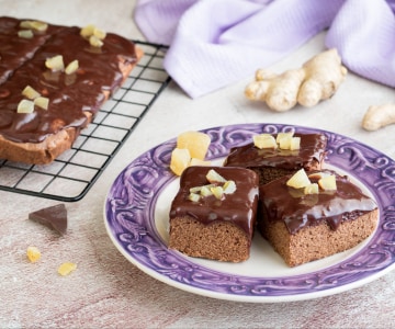 Carrés au chocolat et gingembre