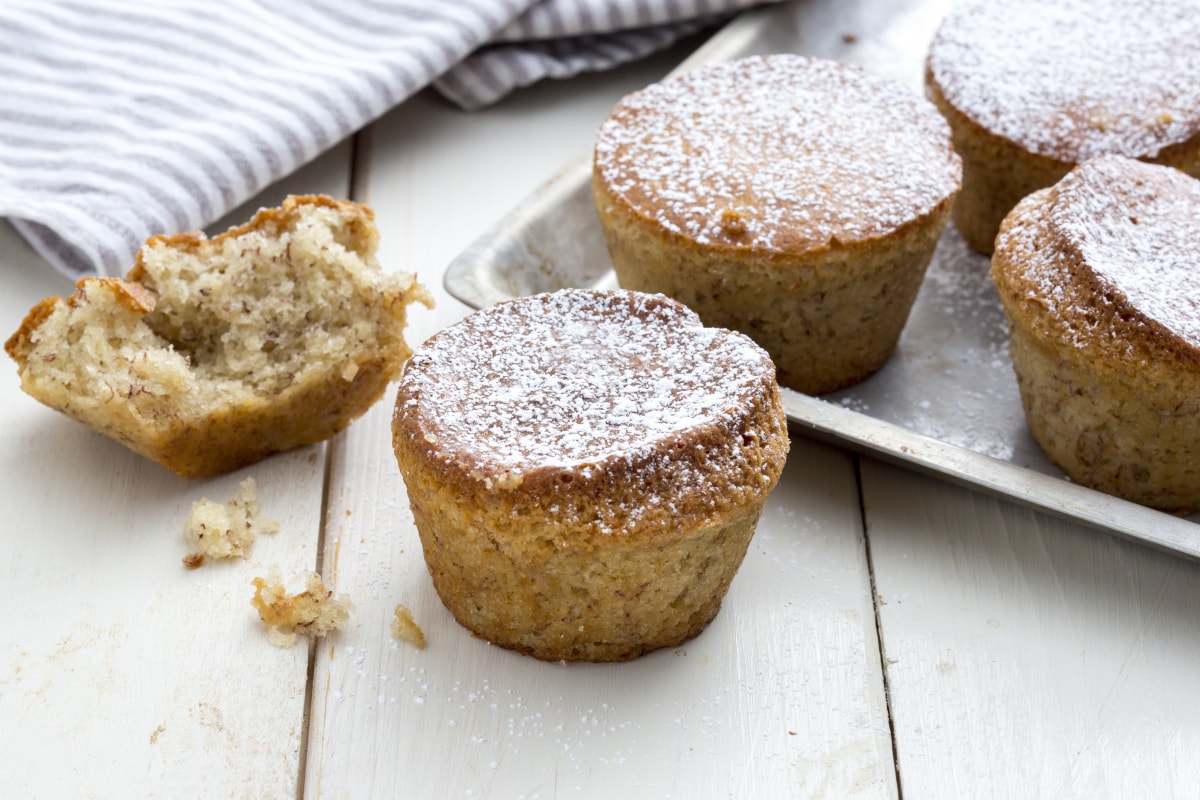 Petits gâteaux au yaourt et bananes sans œufs