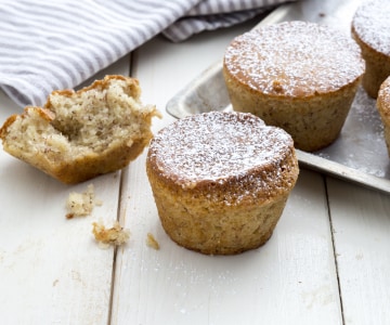 Petits gâteaux au yaourt et bananes sans œufs