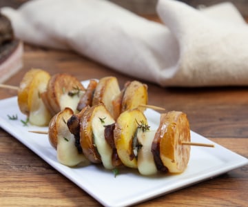 Brochettes de pommes de terre