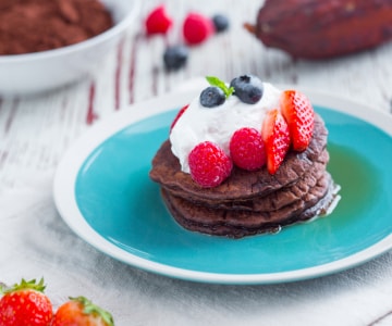 Pancakes au cacao