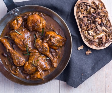 Poulet aux champignons
