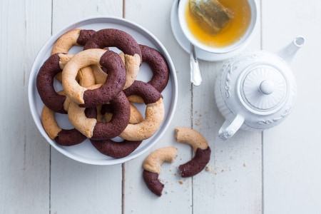 Biscuits bicolores