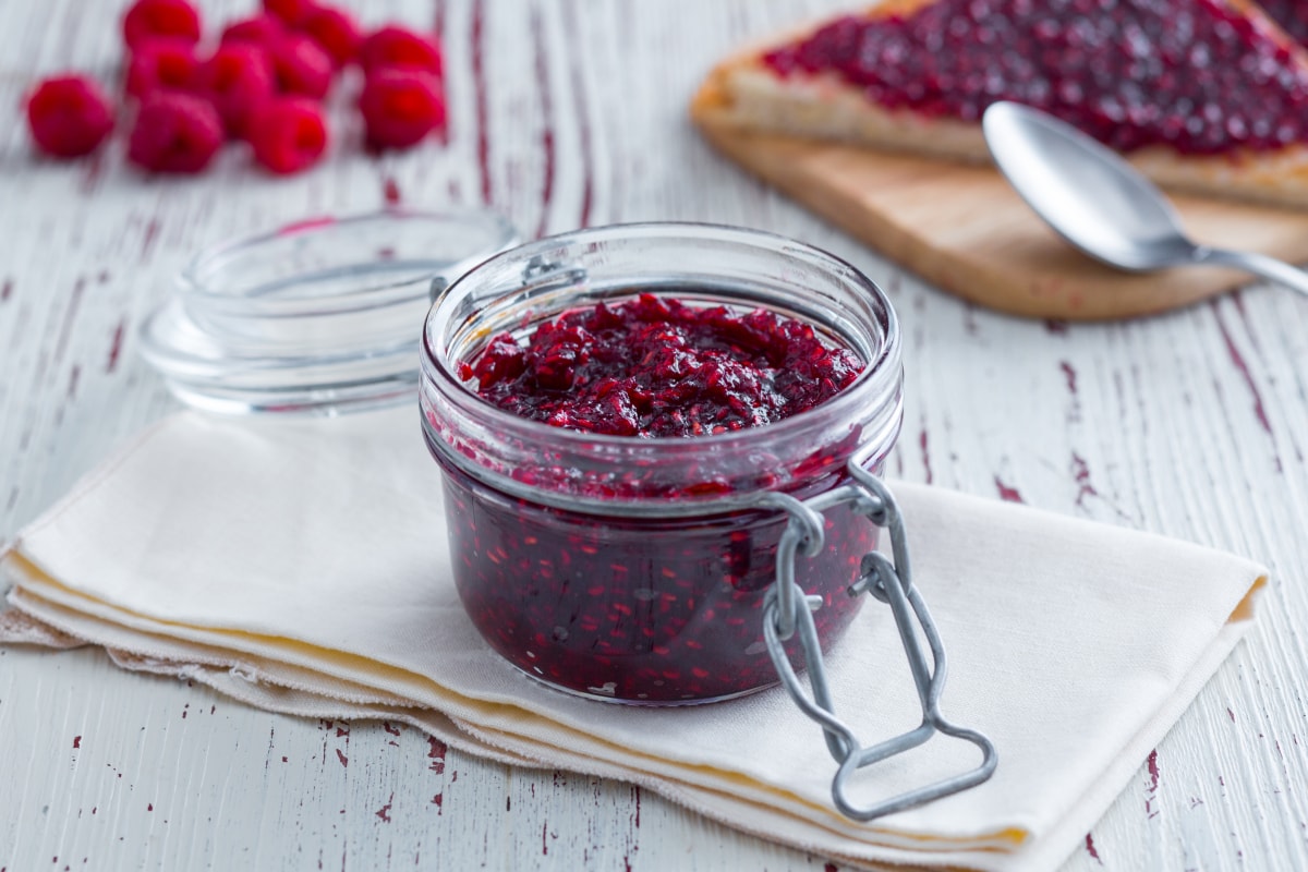 Confiture de framboises