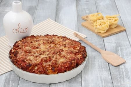 Nids de tagliatelles au ragoût de saucisse