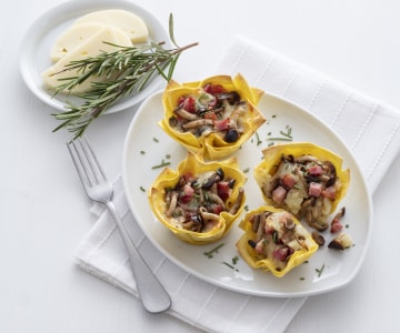 Cupcake de lasagnes aux pioppini