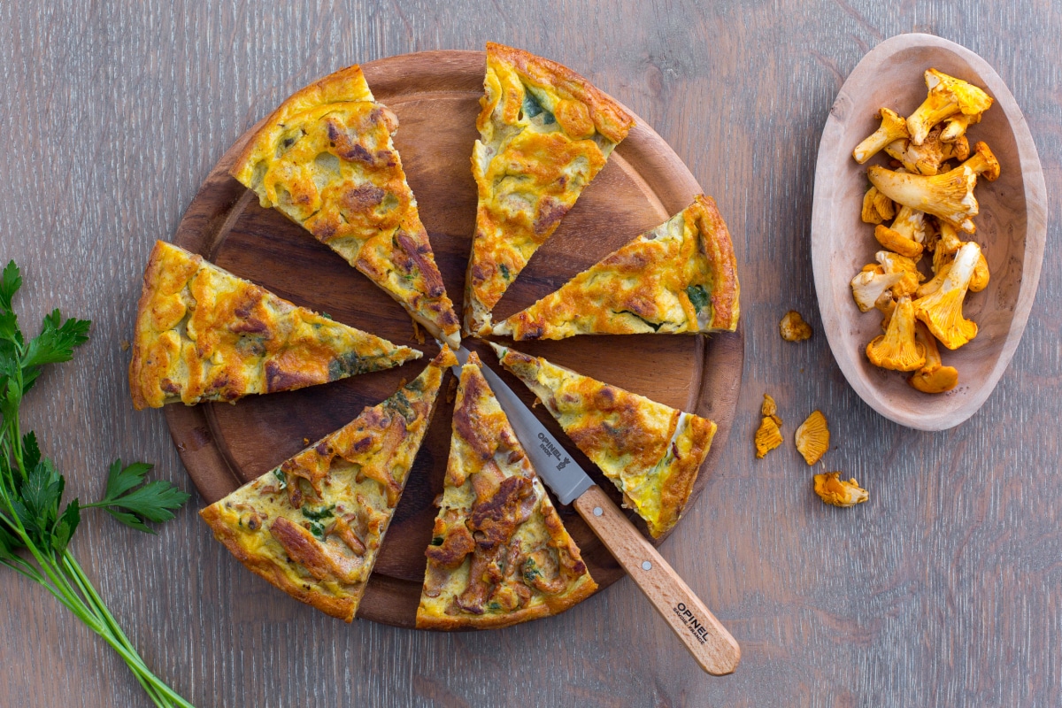 Omelette aux girolles