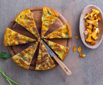 Omelette aux girolles