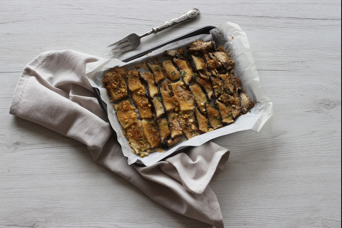 Champignons gratinés au four