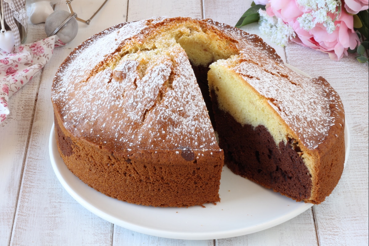 Gâteau bicolore