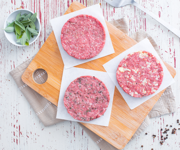 Hamburger de viande fait maison