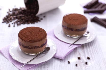 Tiramisu avec crème au chocolat