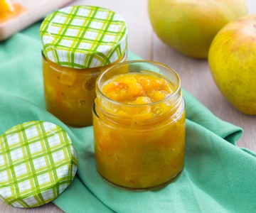 Chutney de pommes au safran