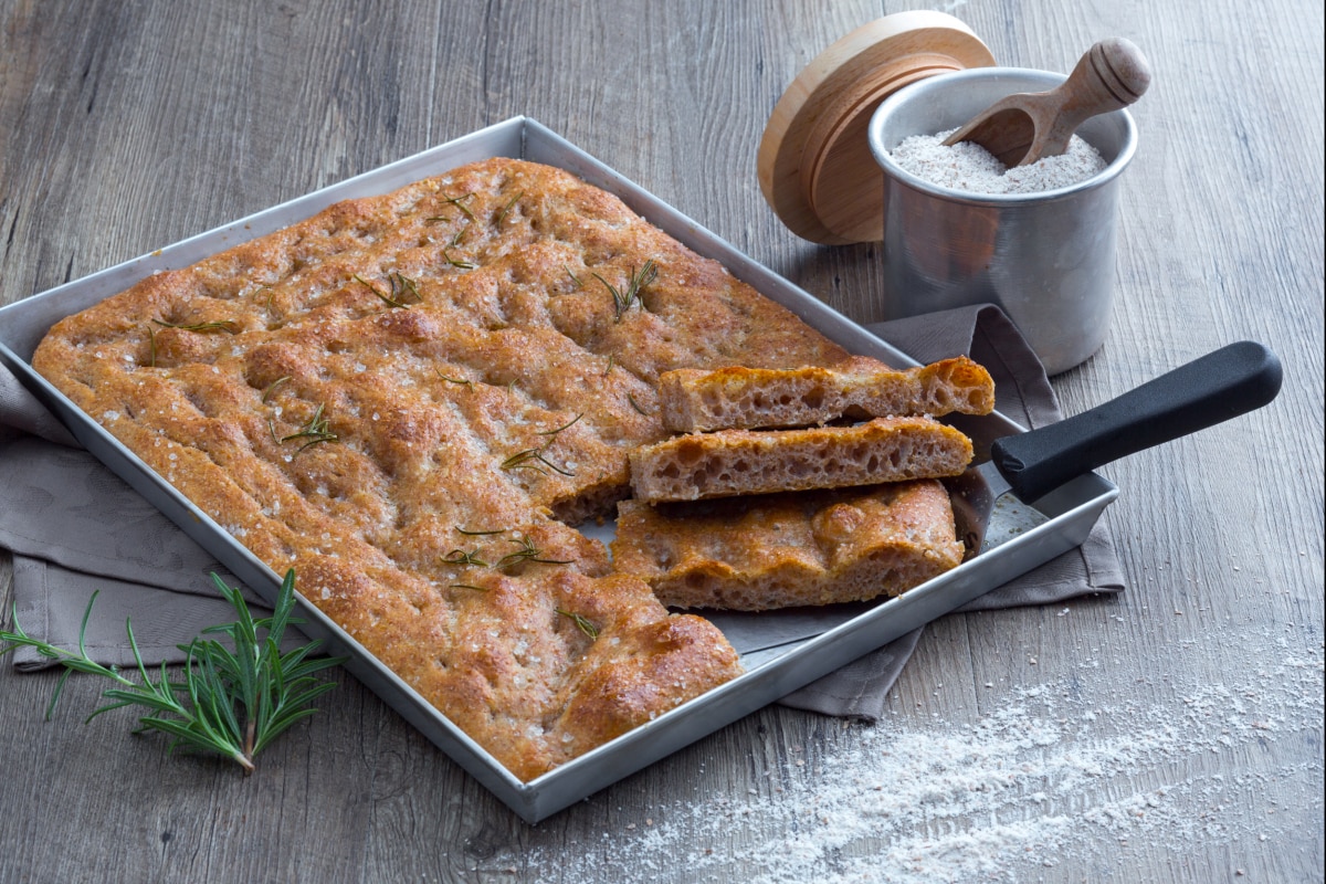 Focaccia complète au levain