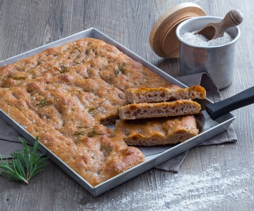 Focaccia complète au levain
