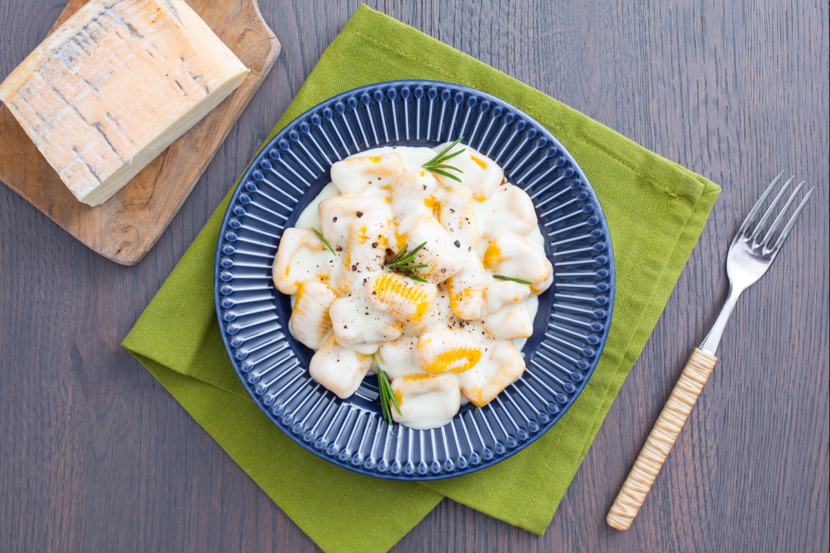 Gnocchi de potiron avec sauce au taleggio