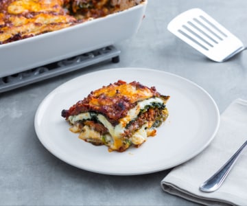 Lasagnes de chou vert