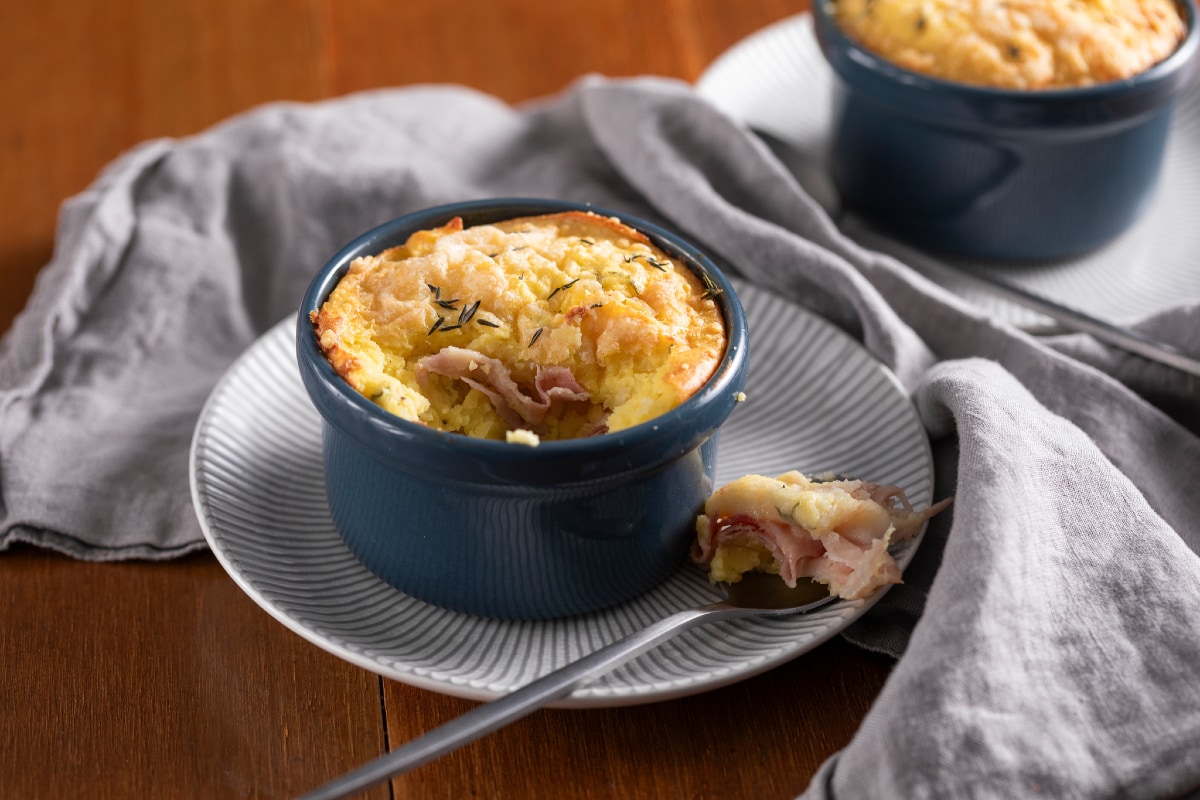 Terrine de pommes de terre, fromage et jambon