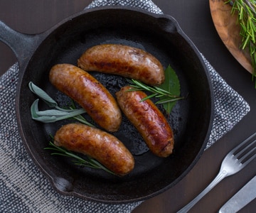 Saucisse à la poêle