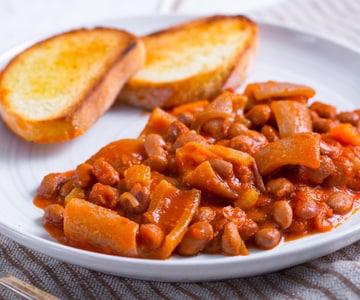 Haricots avec des couennes