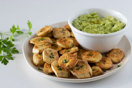 Banane plantain au four