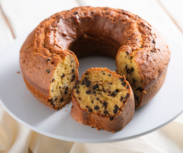 Gâteau avec des pépites de chocolat