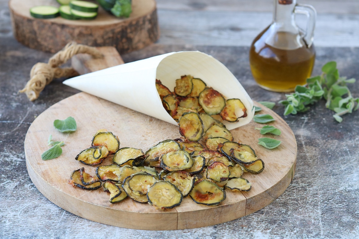 Chips de courgettes croustillantes