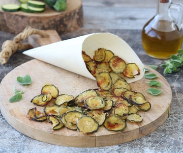 Chips de courgettes croustillantes