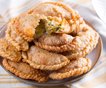 Empanadas au gorgonzola et poireaux