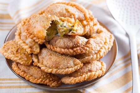 Empanadas au gorgonzola et poireaux