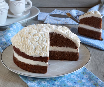 Gâteau à la crème et Nutella