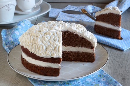 Gâteau à la crème et Nutella
