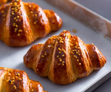 Croissants complets au miel