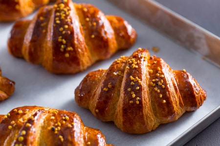 Croissants complets au miel
