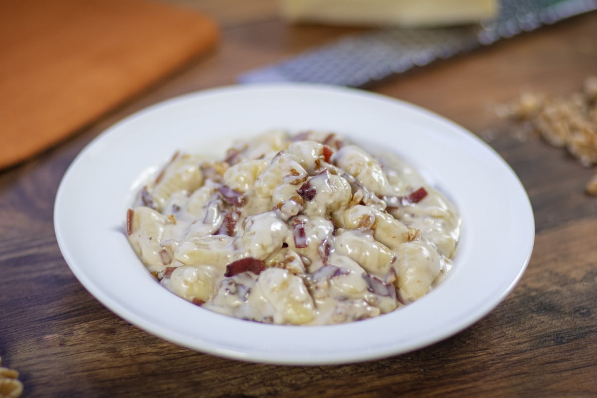 Gnocchi au speck et à la tome