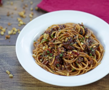 Spaghetti à la sauce de poulpe