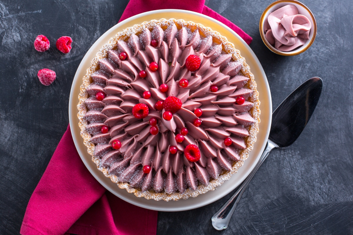 Tarte au chocolat ruby