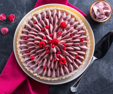 Tarte au chocolat ruby
