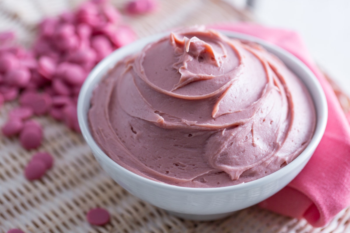 Ganache au chocolat ruby