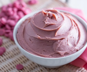 Ganache au chocolat ruby