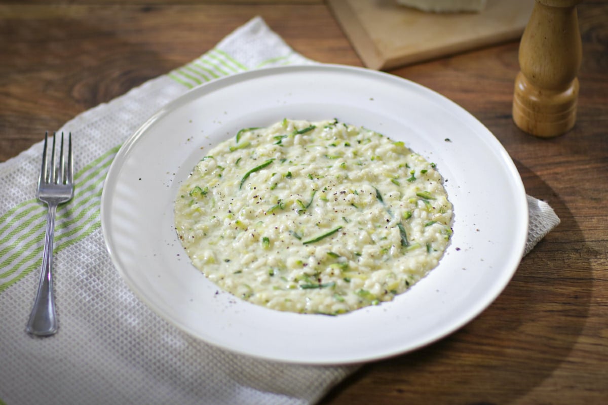 Risotto aux courgettes et stracchino