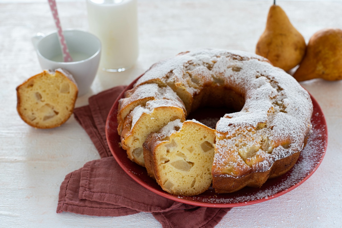 Gâteau à la ricotta et aux poires