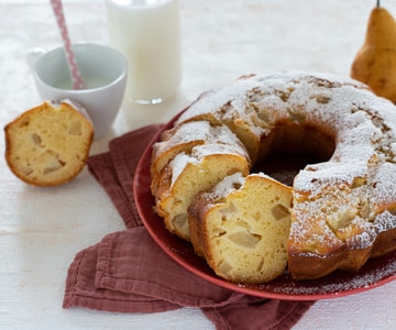Gâteau à la ricotta et aux poires