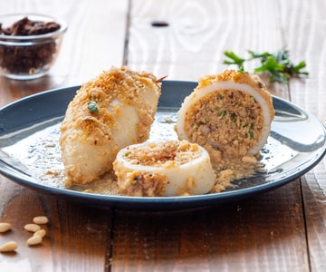 Calamars farcis au four